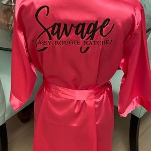 Savage Robe in Hot Pink (L/XL)